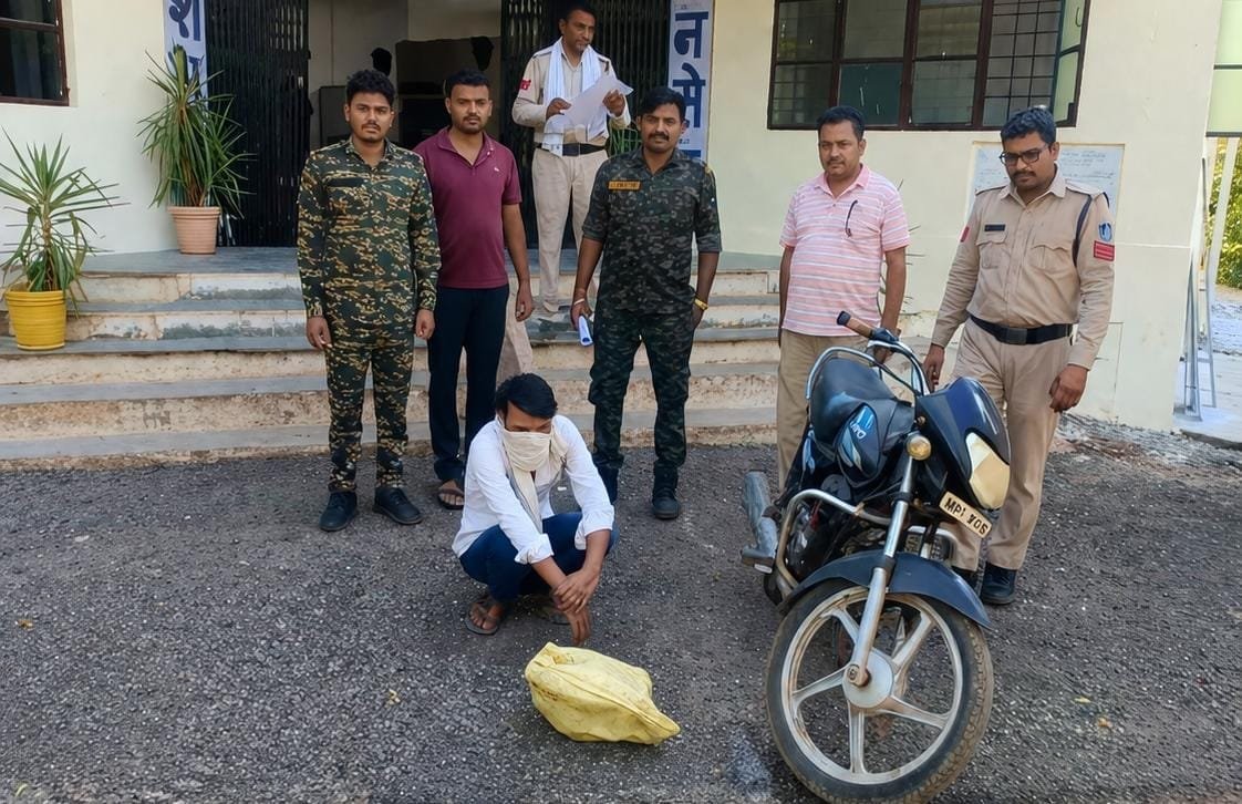 कोलारस पुलिस ने 7 दुकानों में हुई चोरी का किया खुलासा, एक आरोपी गिरफ्तार; चोरी का सामान और बाइक बरामद