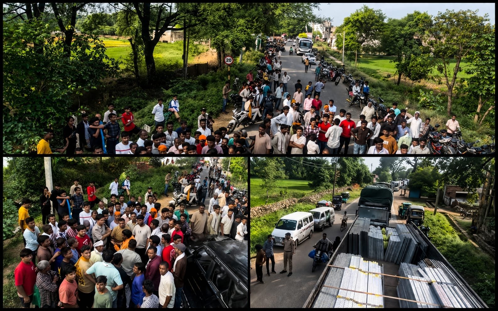 शिवपुरी: 10, 12 घंटे बिजली कटौती से भड़के ग्रामीण, सड़क पर लेट गए सरपंच, 3 घंटे तक चक्काजाम
