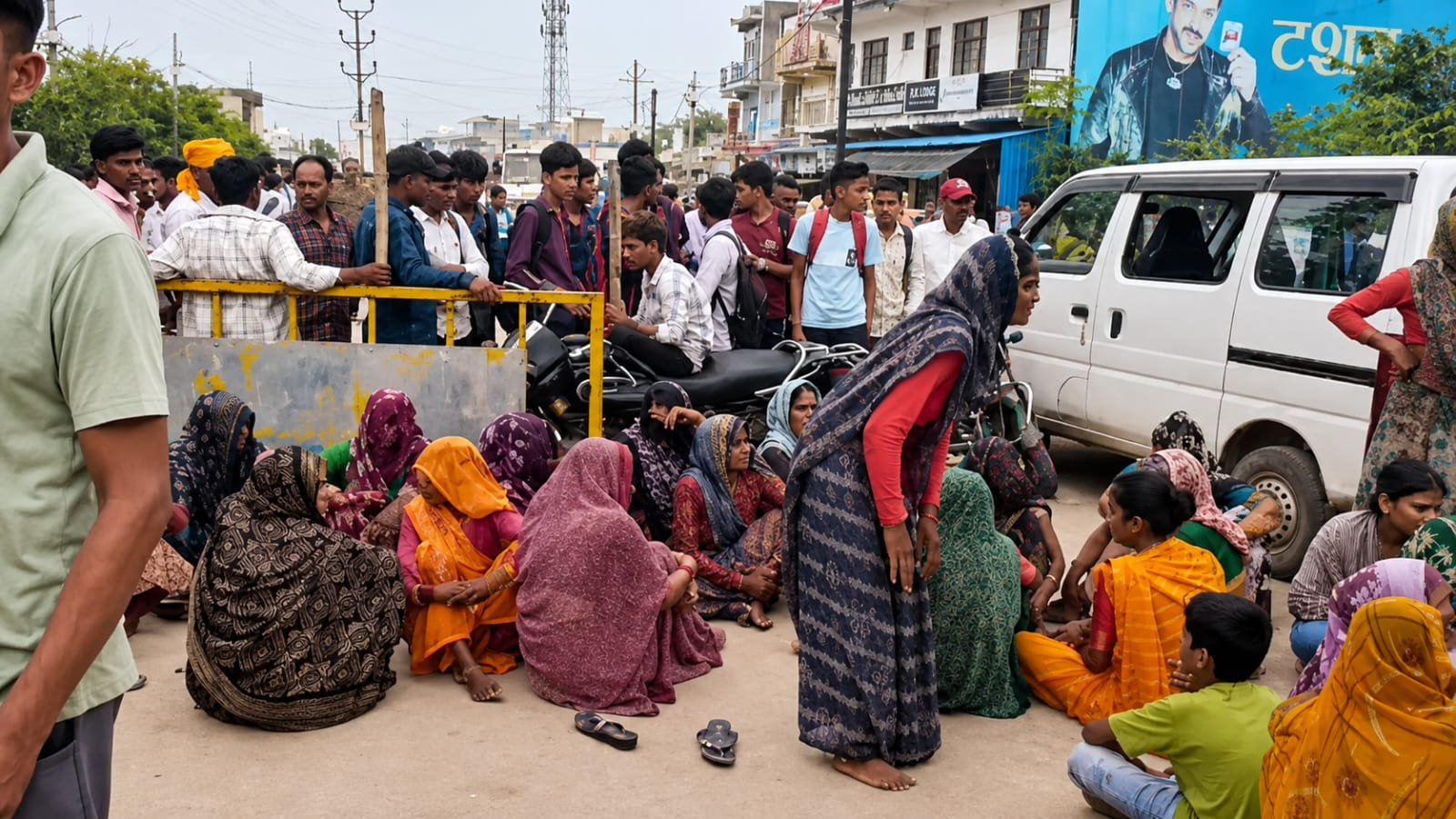 शिवपुरी में युवक की मौत पर बवाल, हत्या का आरोप लगाकर परिजनों ने थाने के सामने किया चक्का जाम