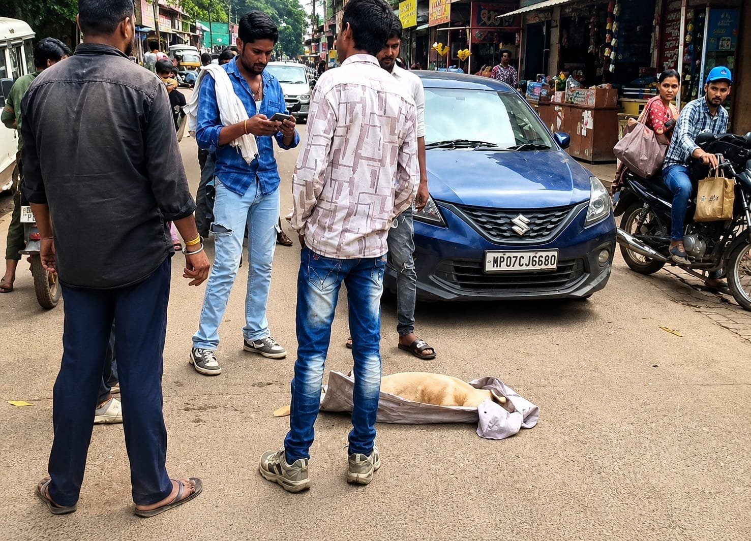 शिवपुरी में पालतू लेब्राडोर की मौत पर विवाद, महिला ने पड़ोसियों पर हत्या का आरोप लगाया