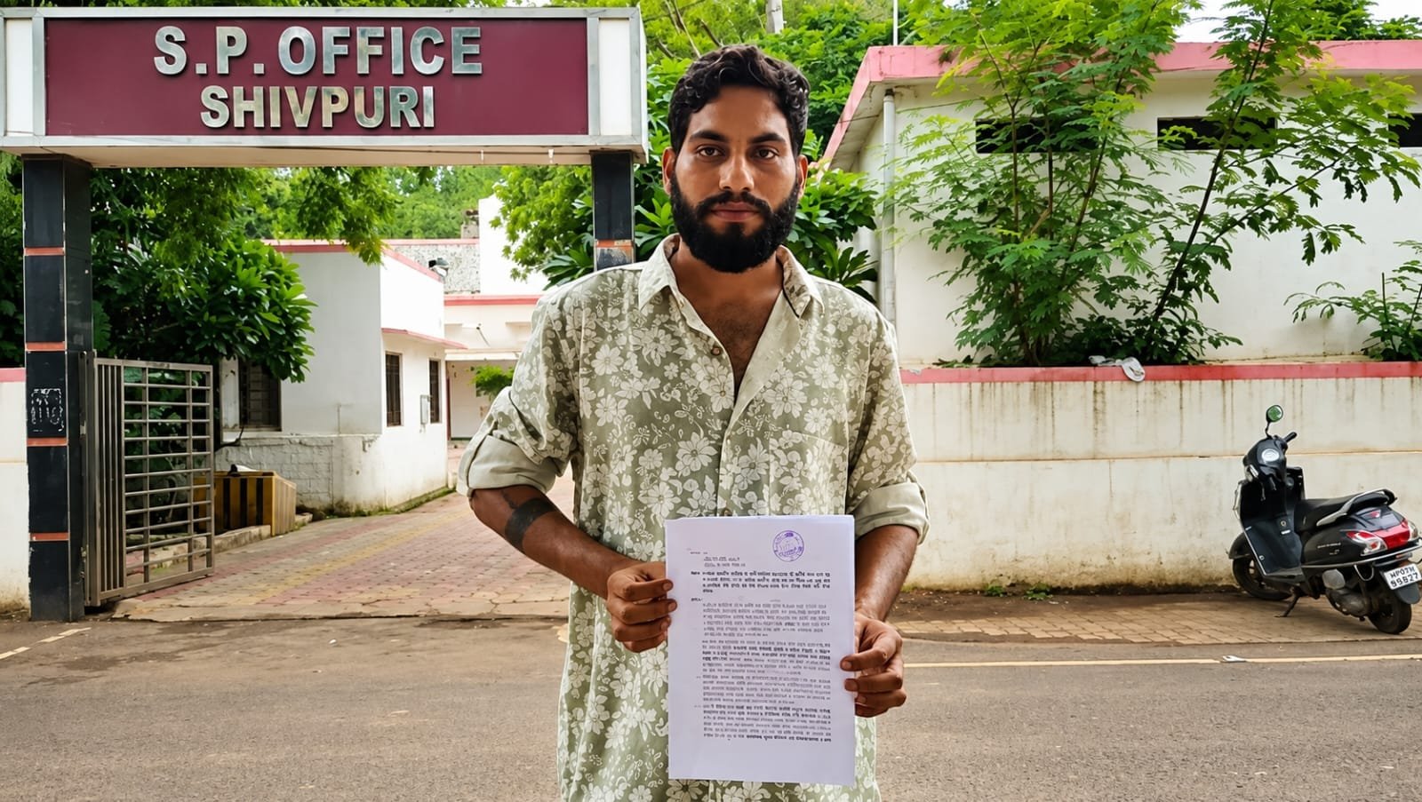 न्यायालय परिसर के बाहर दर्ज एफआईआर को युवक ने बताया षड्यंत्र: एसपी से निष्पक्ष जांच की मांग