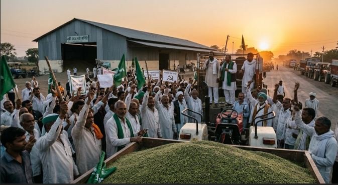 मध्य प्रदेश में मूंग खरीदी को लेकर किसान आंदोलन तेज, मोहन सरकार पर उठे बड़े सवाल