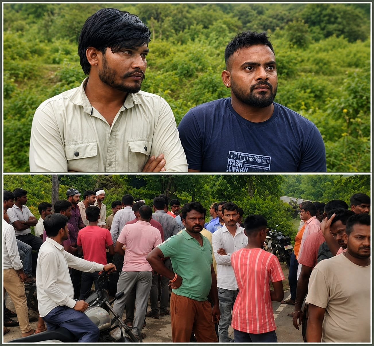 शिवपुरी में जंगल से चोरी की तीन भैंसें बरामद, ग्रामीणों ने लोडिंग वाहन सहित दो संदिग्धों को पकड़ा