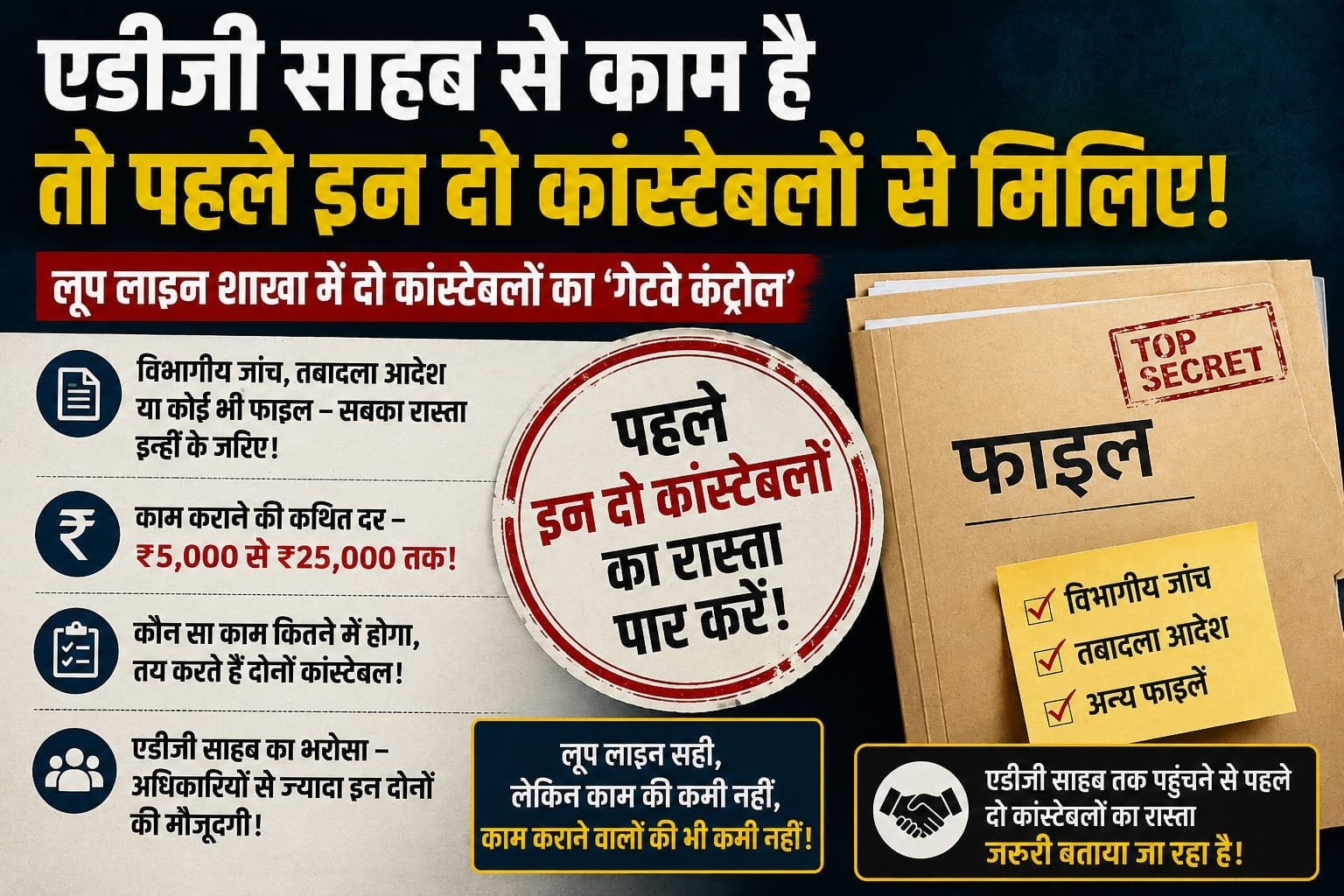 एडीजी साहब से काम है तो पहले इन दो कांस्टेबलों से मिलिए!