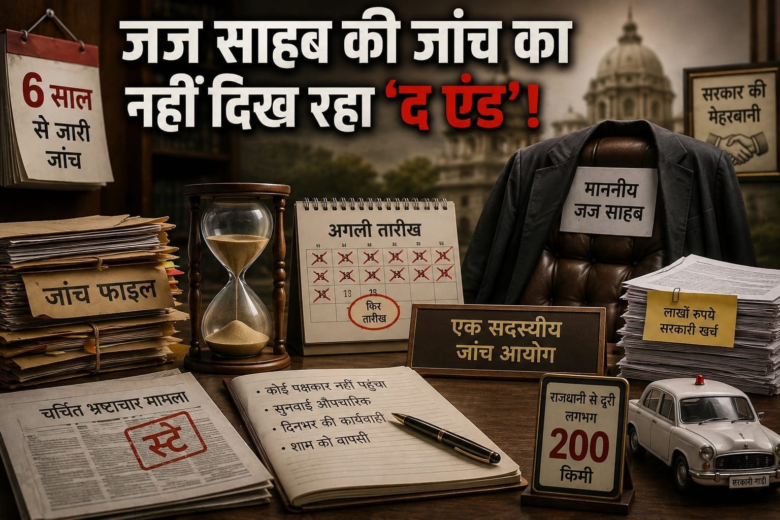 जज साहब की जांच का नहीं दिख रहा ‘द एंड’! छह साल बाद भी जांच अधूरी