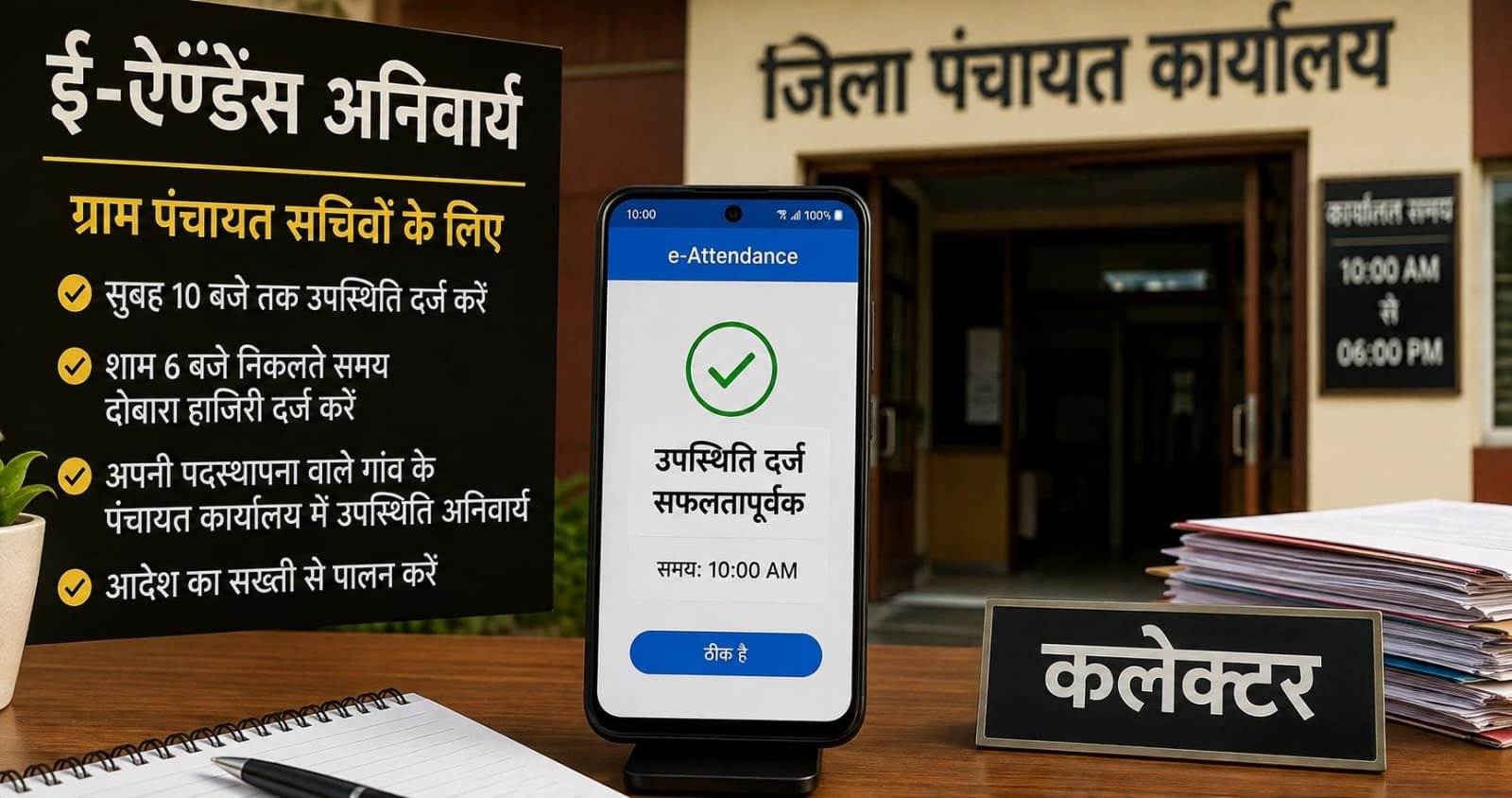 ई-अटेंडेंस के आदेश से पंचायत सचिव नाराज, पूर्व मंत्री तक पहुंची शिकायत
