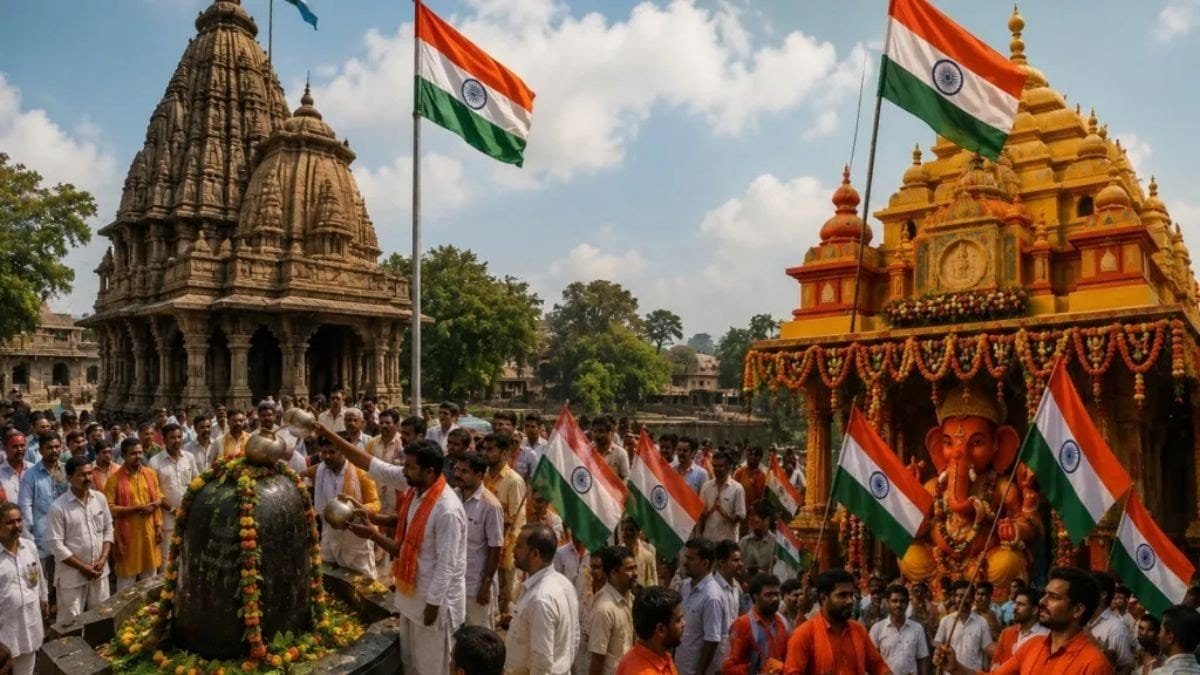 MP के इन मंदिरों में 15 अगस्त से पहले 11 अगस्त को ही मनाया गया स्वतंत्रता दिवस