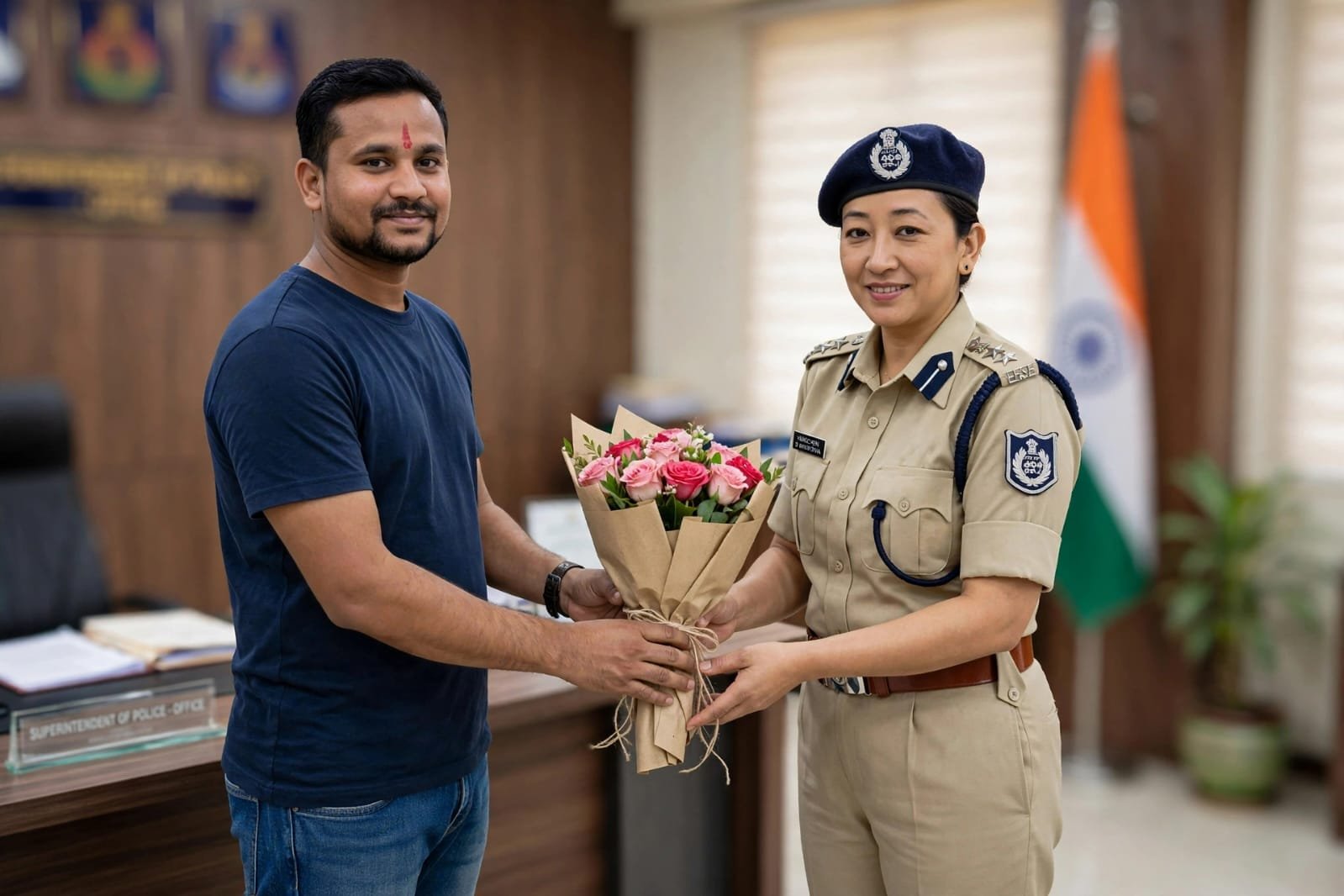 शिवपुरी में कानून का राज, एसपी यांगचेंन डोलकर भूटिया के नेतृत्व में अपराधियों पर सख्ती का दावा
