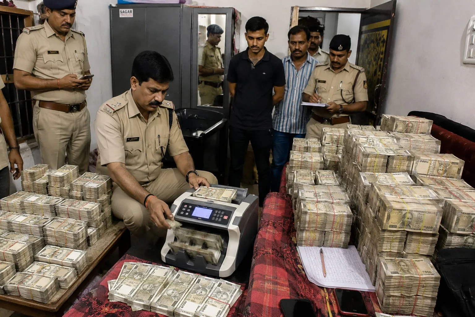 सागर में बंदूक की तलाश में मिली ₹3 करोड़ की नकदी, पुलिस हैरान