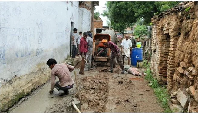 ग्राम छिदारा में अंडरग्राउंड ड्रेनेज नाली का काम शुरू, जलभराव से मिलेगी राहत