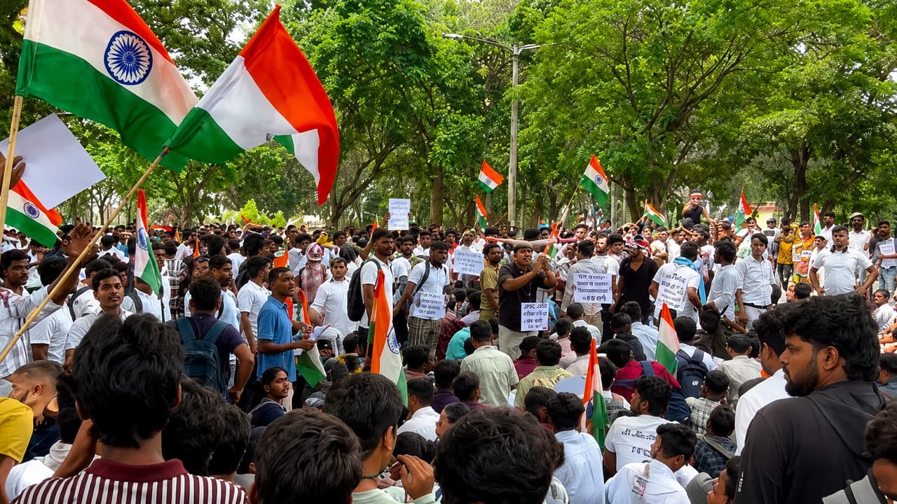 झारखंड में छात्रों का विधानसभा मार्च: JPSC-JSSC परीक्षा में गड़बड़ी के खिलाफ हजारों अभ्यर्थी सड़कों पर