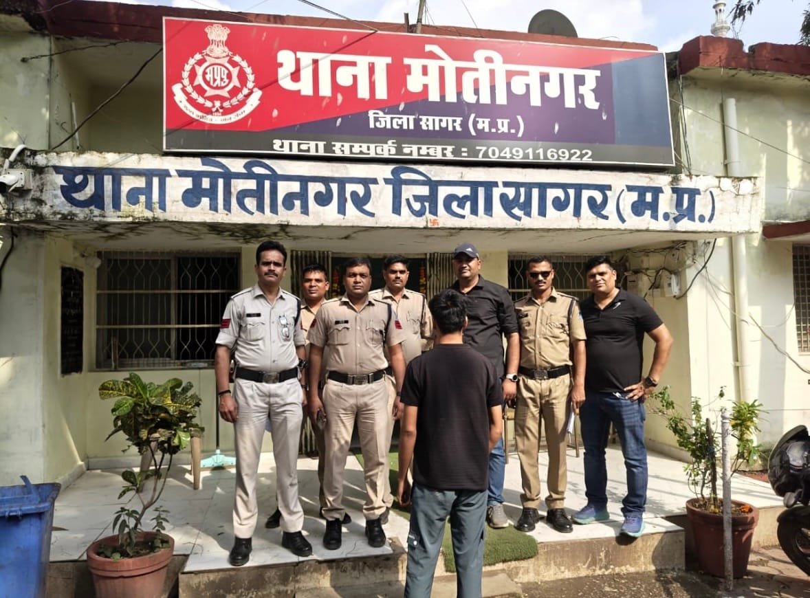 सागर में बटनदार चाकू लेकर घूम रहा था युवक: पुलिस ने किया गिरफ्तार