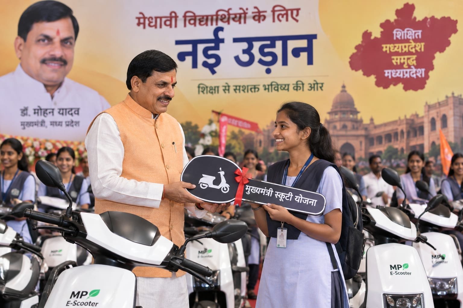 19 सितंबर को 7,500 से ज्यादा छात्रों को मिलेगी ई-स्कूटी, सीएम मोहन यादव करेंगे वितरण
