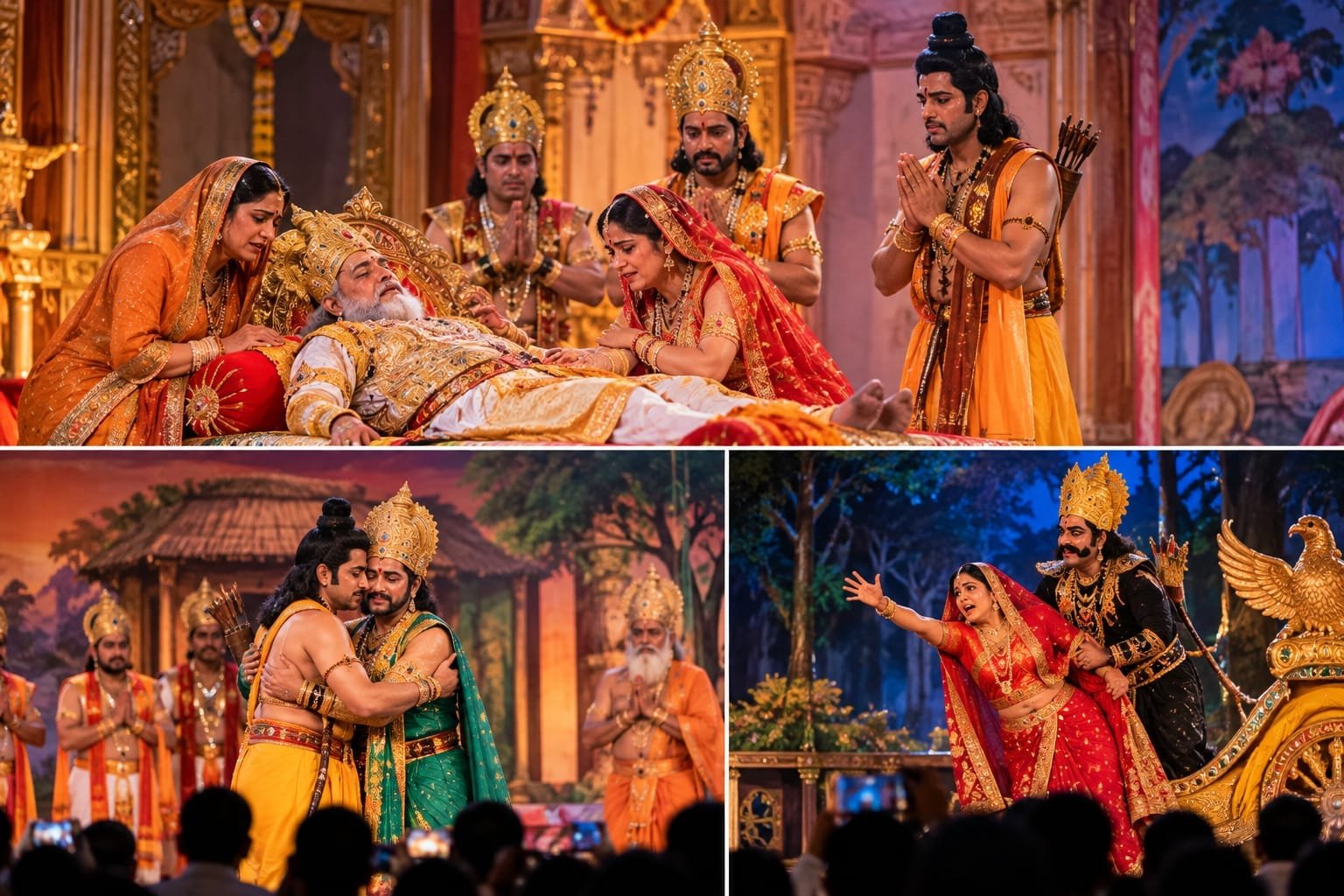 बल्देवगढ़ में श्रीरामलीला का भावपूर्ण मंचन, दशरथ देवलोक गमन से भरत मिलाप तक दिखे मार्मिक प्रसंग