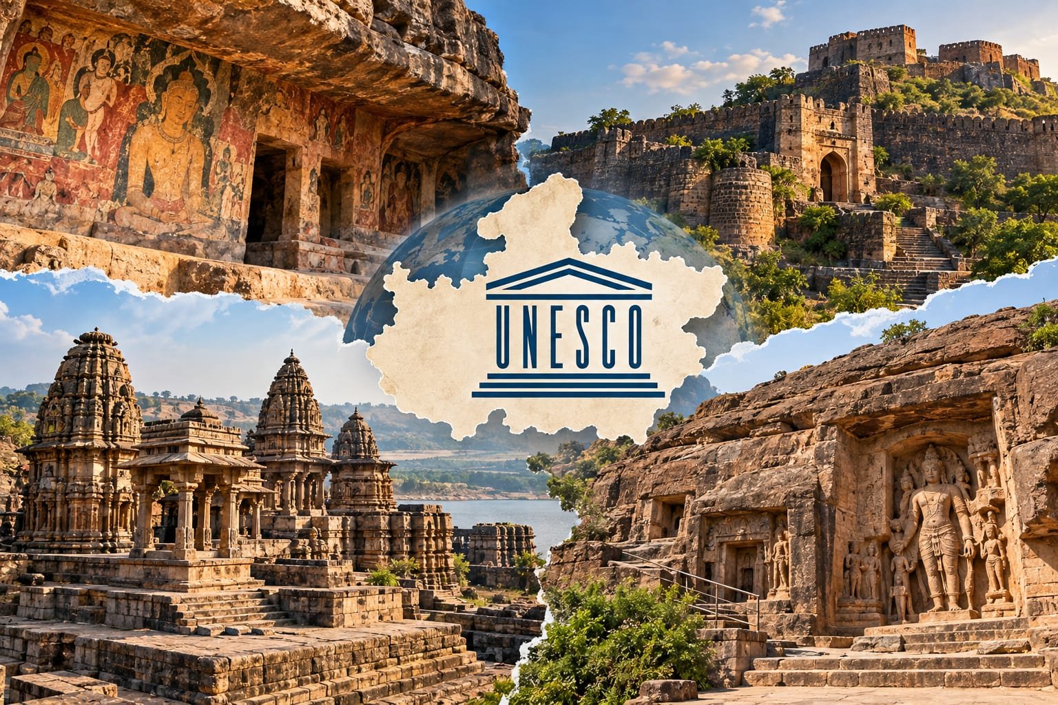 UNESCO की टेंटेटिव लिस्ट में MP की 4 धरोहरें, भारत की सूची में 78 स्थल