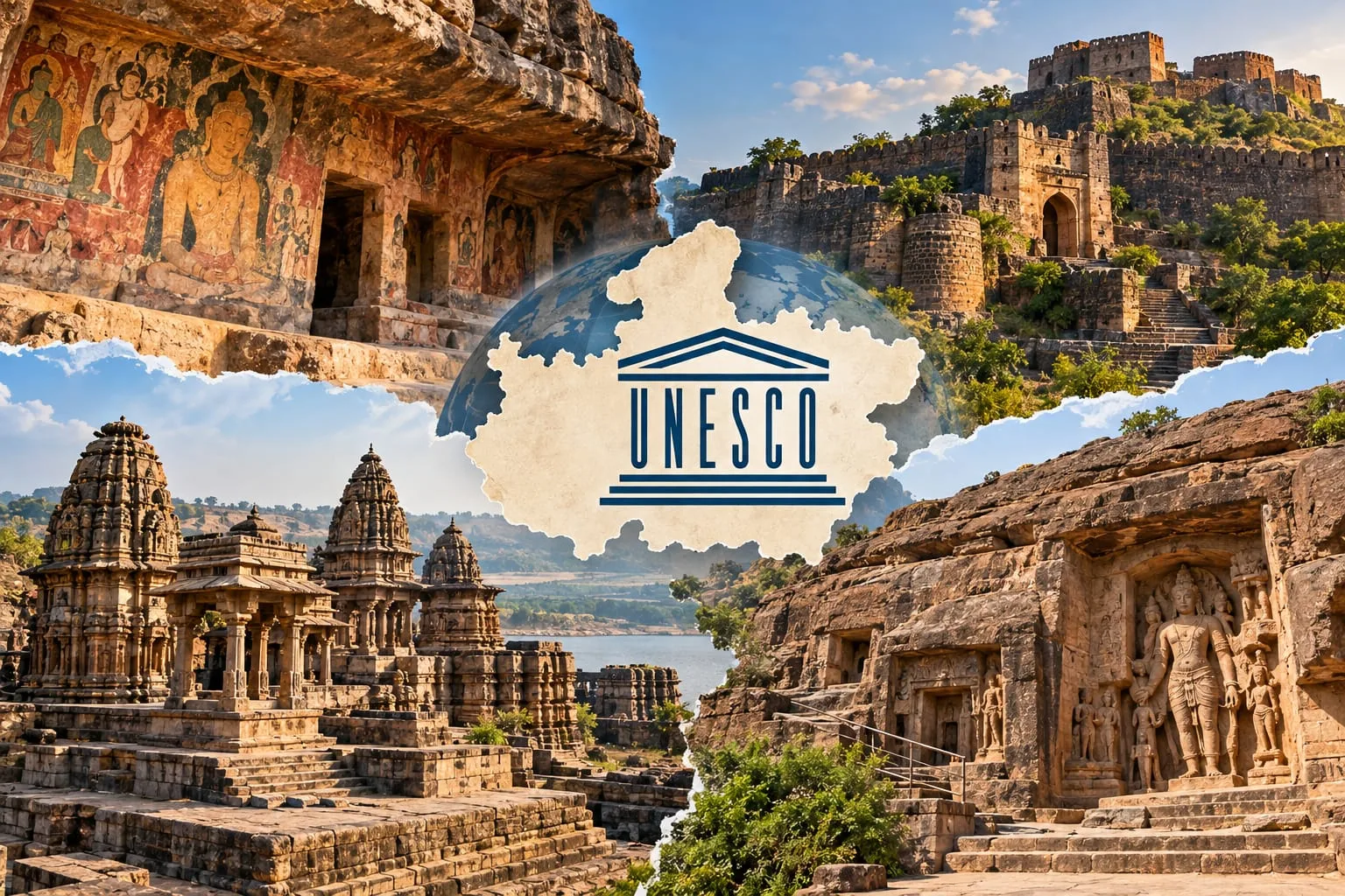 UNESCO की टेंटेटिव लिस्ट में MP की 4 धरोहरें, भारत की सूची में 78 स्थल