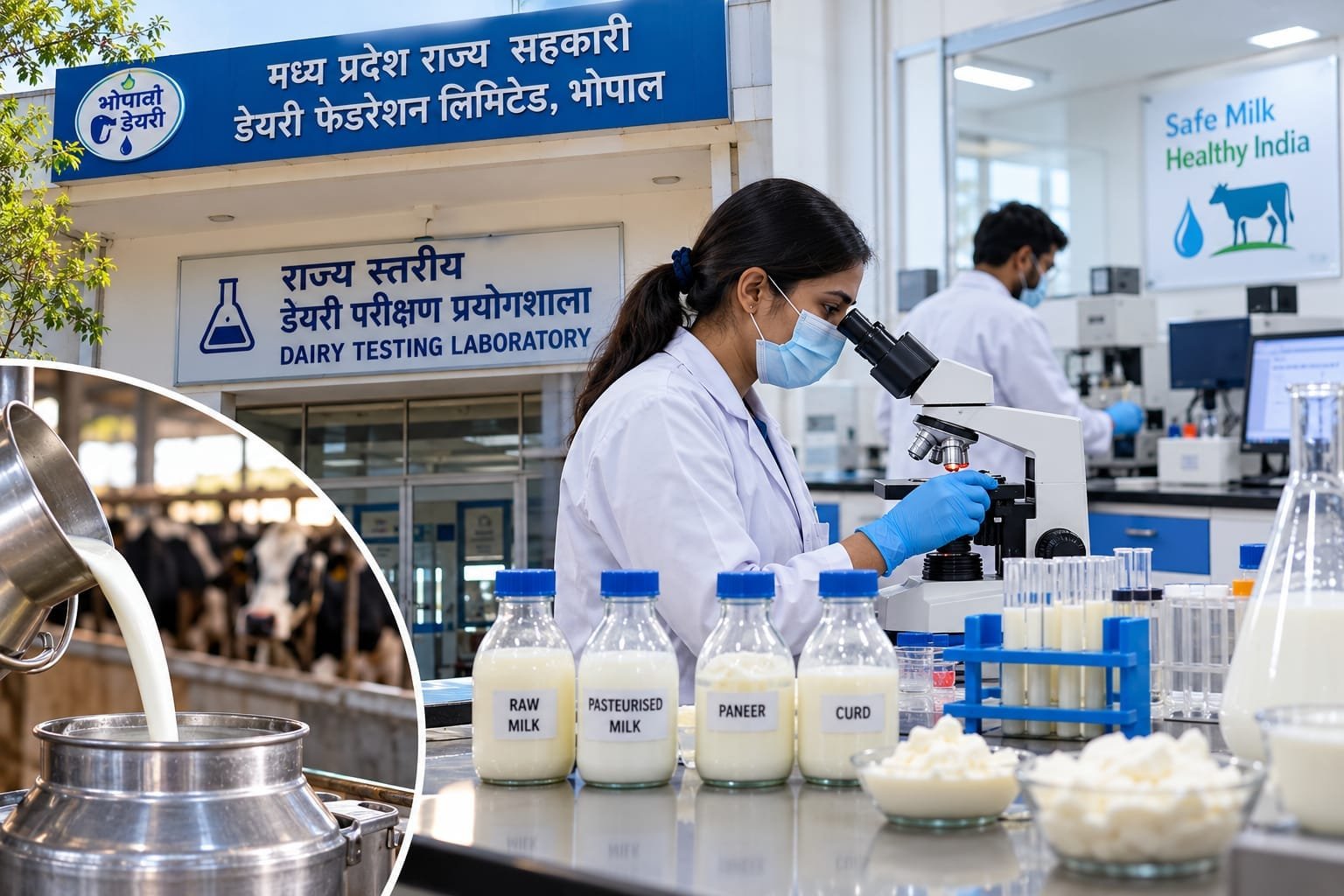 भोपाल में MP की पहली हाईटेक डेयरी लैब तैयार, 100 से ज्यादा मानकों पर होगी दूध की जांच