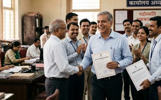डबल प्रमोशन से दूर हुई साहब की टेंशन, वर्षों बाद जूनियरों से आगे निकले