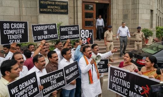 80 करोड़ की कंप्यूटर निविदा को लेकर कमिश्नर पर विपक्ष के गंभीर आरोप