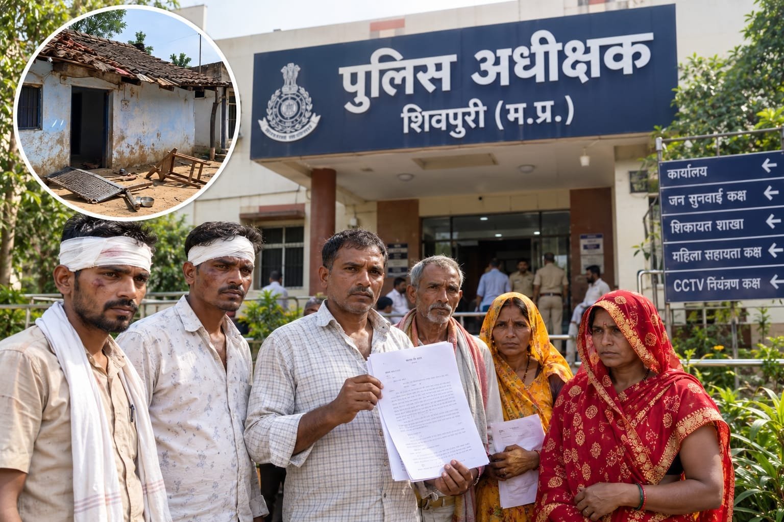 बदरखा में पुरानी रंजिश को लेकर घर में घुसकर हमला, तीन ग्रामीण घायल