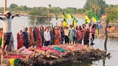 पन्ना में फिर शुरू हुआ चिता आंदोलन, केन-बेतवा परियोजना को लेकर क्यों नाराज हैं ग्रामीण