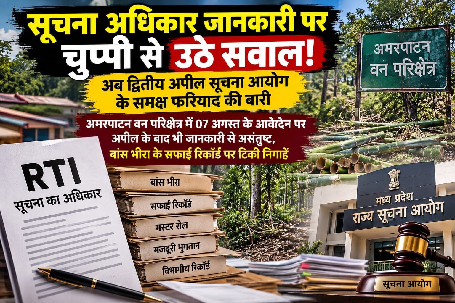 RTI जानकारी पर चुप्पी से उठे सवाल, अब सूचना आयोग पहुंच सकता है मामला