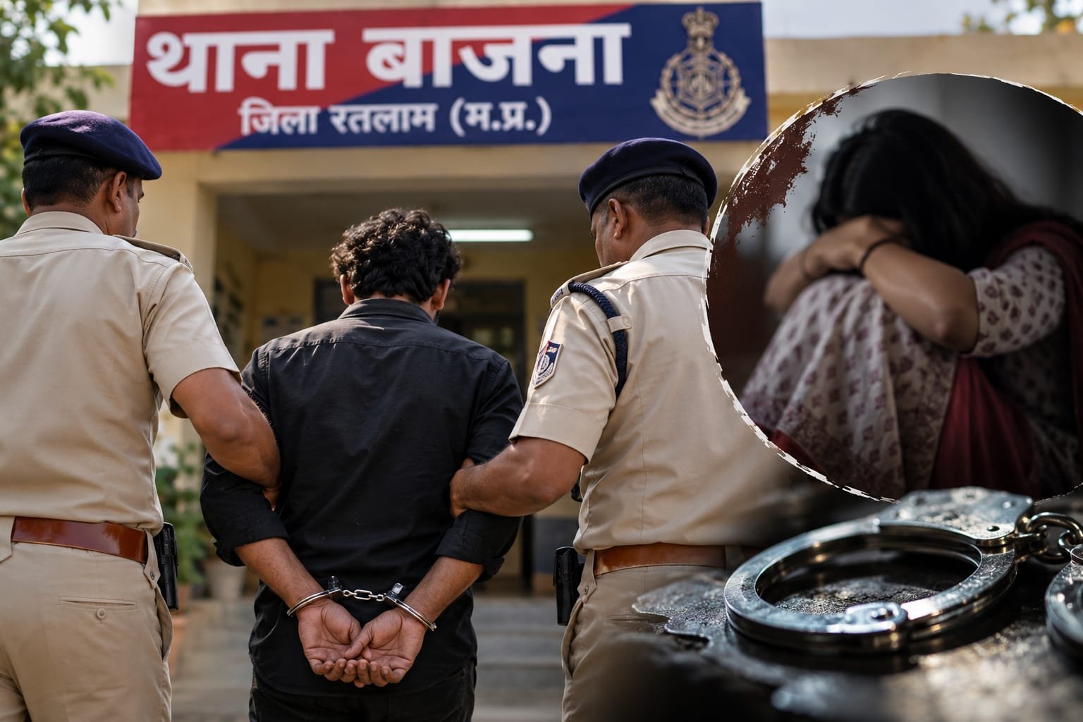 रतलाम में शादी का झांसा देकर दुष्कर्म का आरोपी गिरफ्तार, घटना के बाद से था फरार