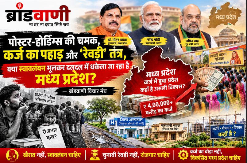 पोस्टर-होर्डिंग्स की चमक, कर्ज का पहाड़ और ‘रेवड़ी’ तंत्र, क्या स्वावलंबन भूलकर दलदल में धकेला जा रहा है मध्य प्रदेश?