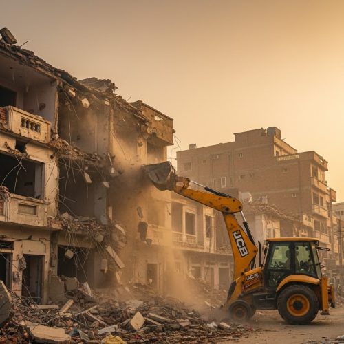 इंदौर में नगर निगम की बड़ी कार्रवाई: 140 अवैध मकानों पर चला बुलडोज़र, प्रशासन ने बताई वजह