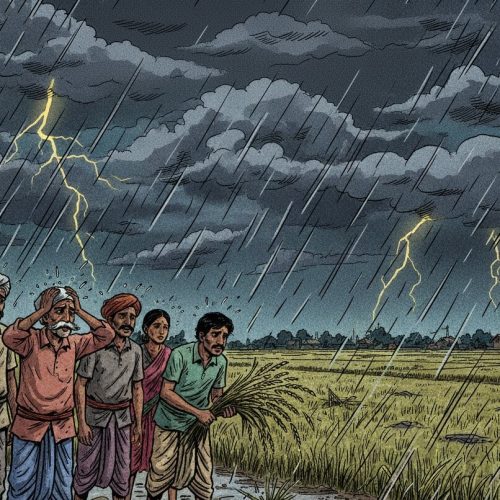 मध्य प्रदेश में बेमौसम बारिश और तूफान ने किसानों की मेहनत पर पानी फेरा, धान की खड़ी फसल को भारी नुकसान